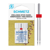 Aghi Gemelli da Ricamo 2,0/75 – Schmetz 130/705 H-E ZWI