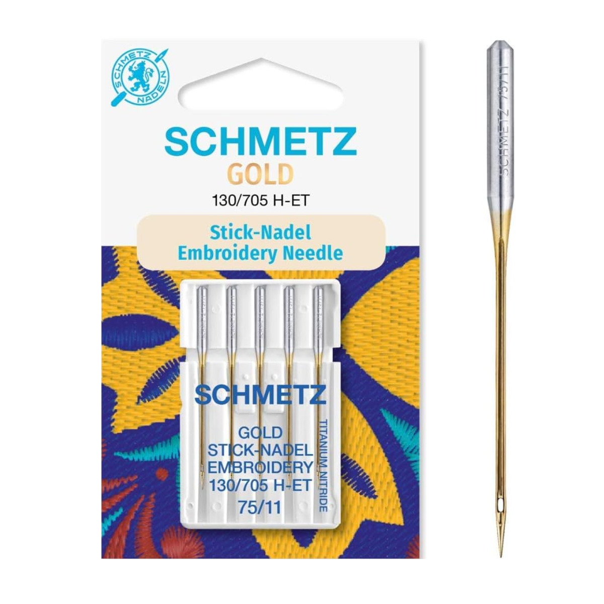 Aghi Gold da Ricamo Oro Schmetz – Sistema 130/705 H-ET - Varie Finezze