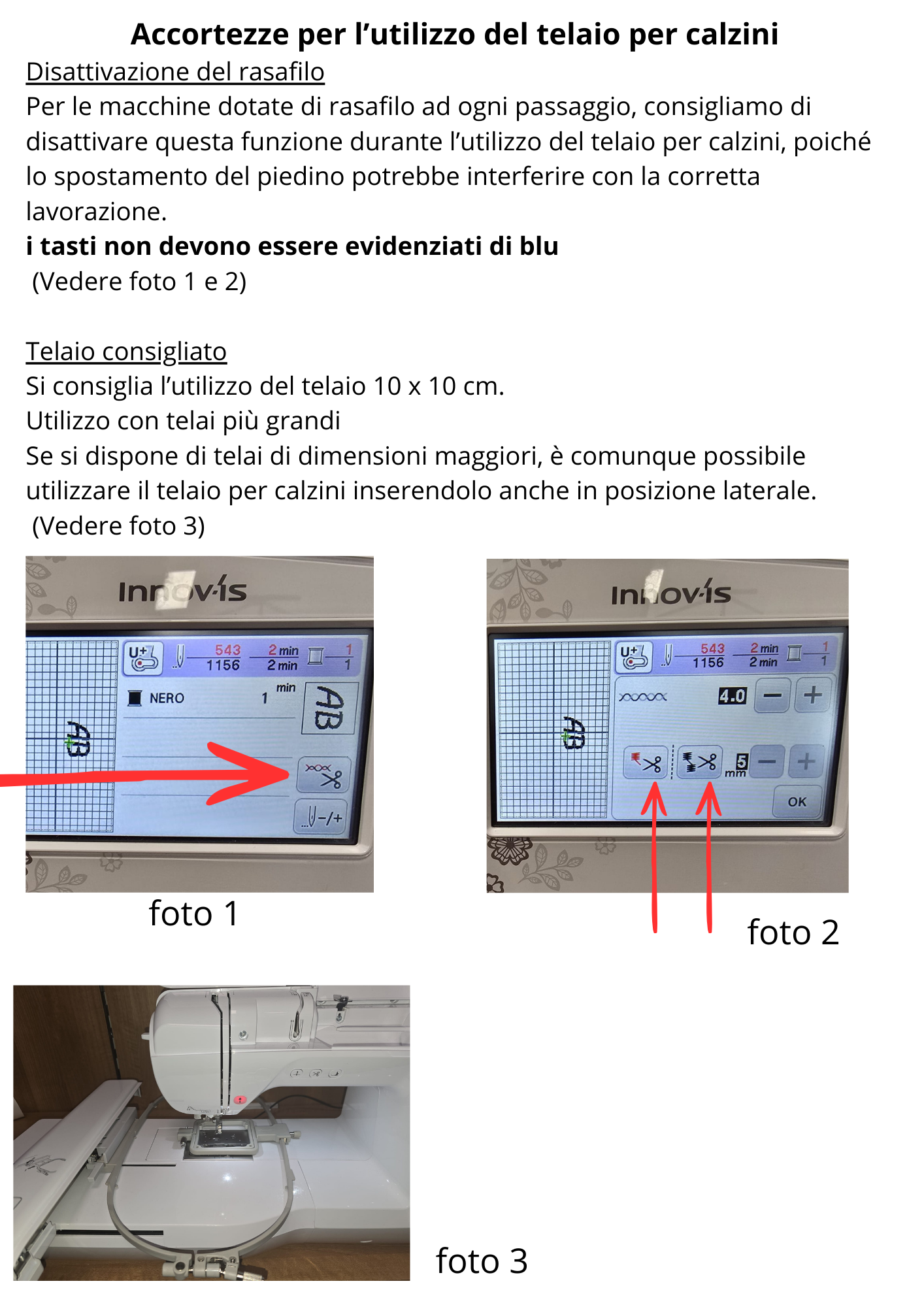 Telaio per Calzini, Polsini e Colletti -Compatibile con macchine Brother, Janome e altre marche principali