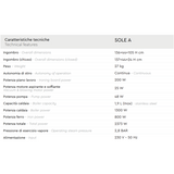 Battistella Sole A Asse Stiro Pieghevole Aspirante Riscaldato a carica continua