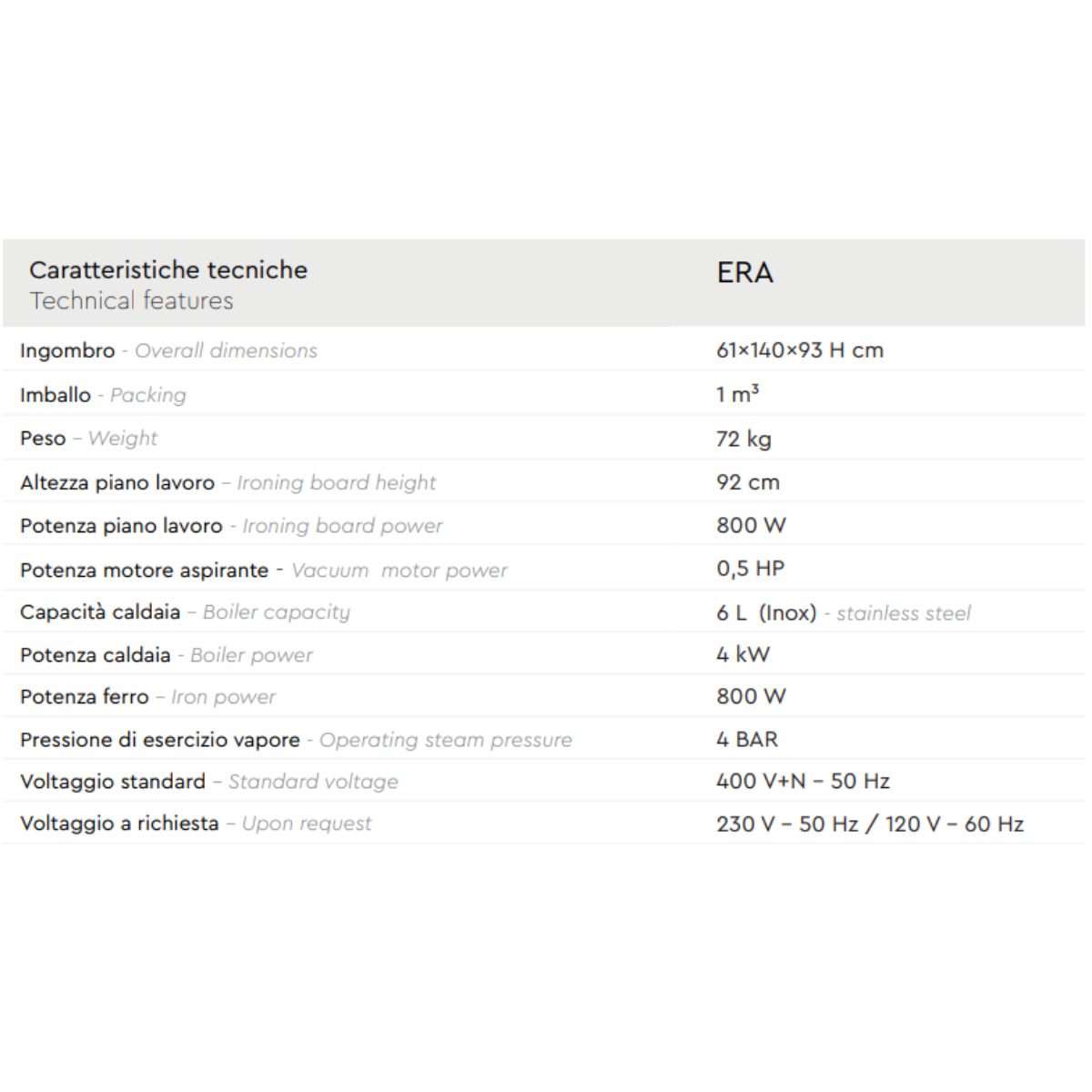 Battistella Era Tavolo da Stiro con Caldaia – Stiratura Professionale per Risultati Impeccabili