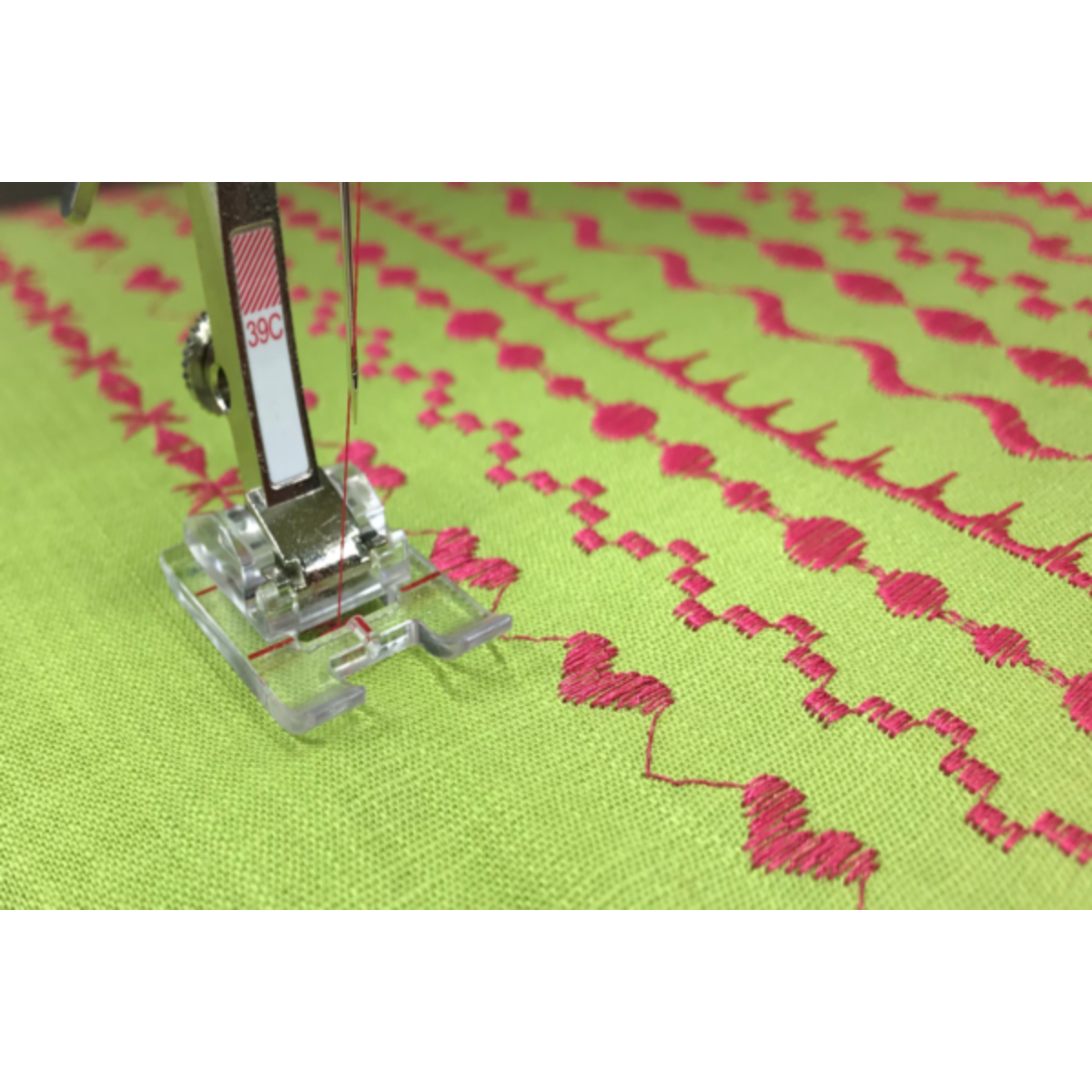 Bernina Piedino per ricamo con soletta trasparente #39C
