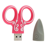 Chiavetta USB 4 GB a Forma di Forbice Rosa