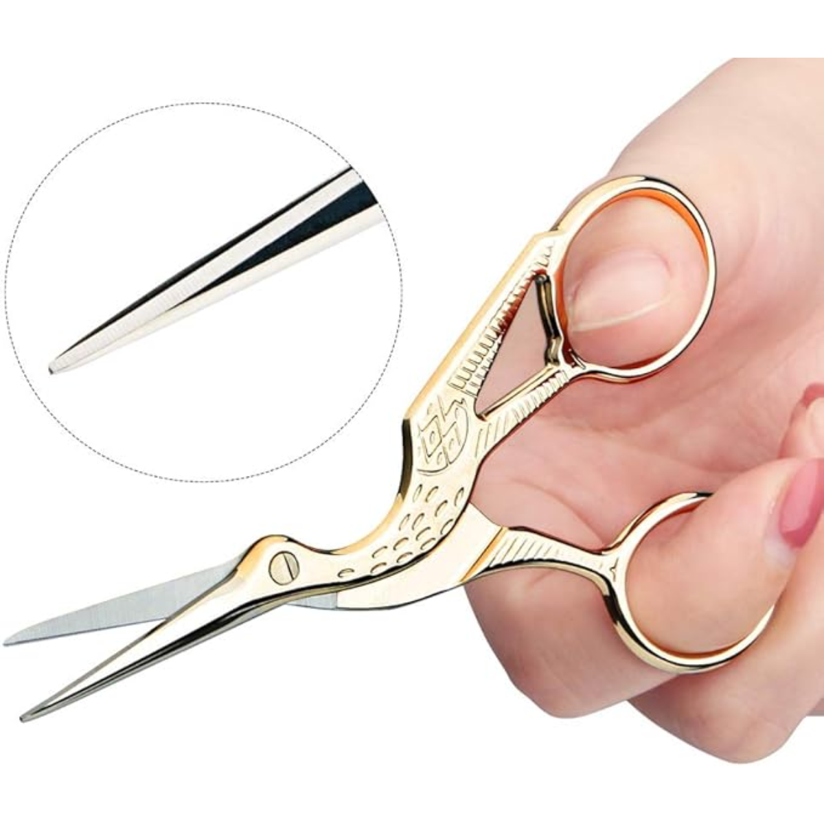 Madeira Forbici da Ricamo Cicogna – Oro 24K 9,5 cm