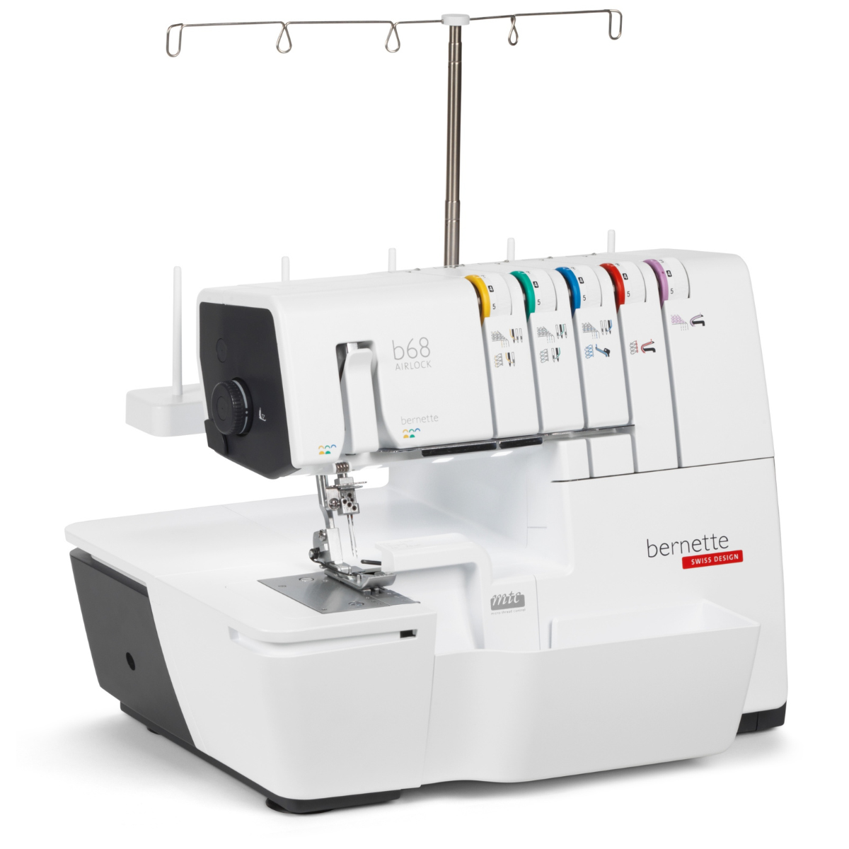 Bernette B 68 AIRLOCK Tagliaecuci + Punto di copertura con infilatura ad aria