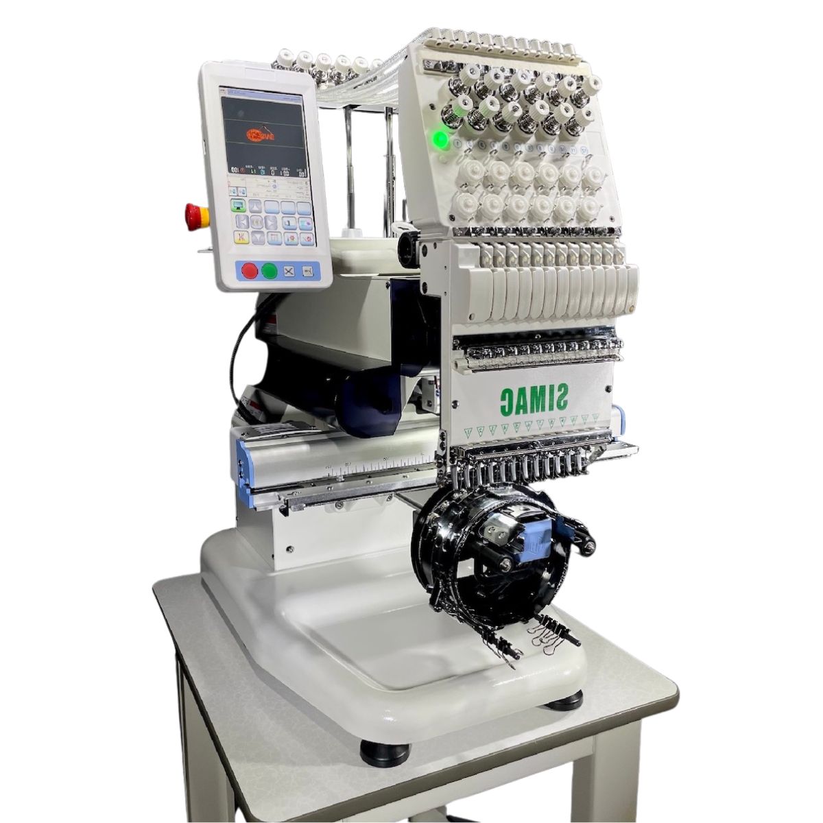 SIMAC 1201L Ricamatrice Monotesta Professionale a 12 Aghi ricamo 40x60CM