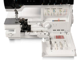 Bernina L 890 Tagliacuci + Punto copertura con infilatura ad aria one-step overlock/cover stitch