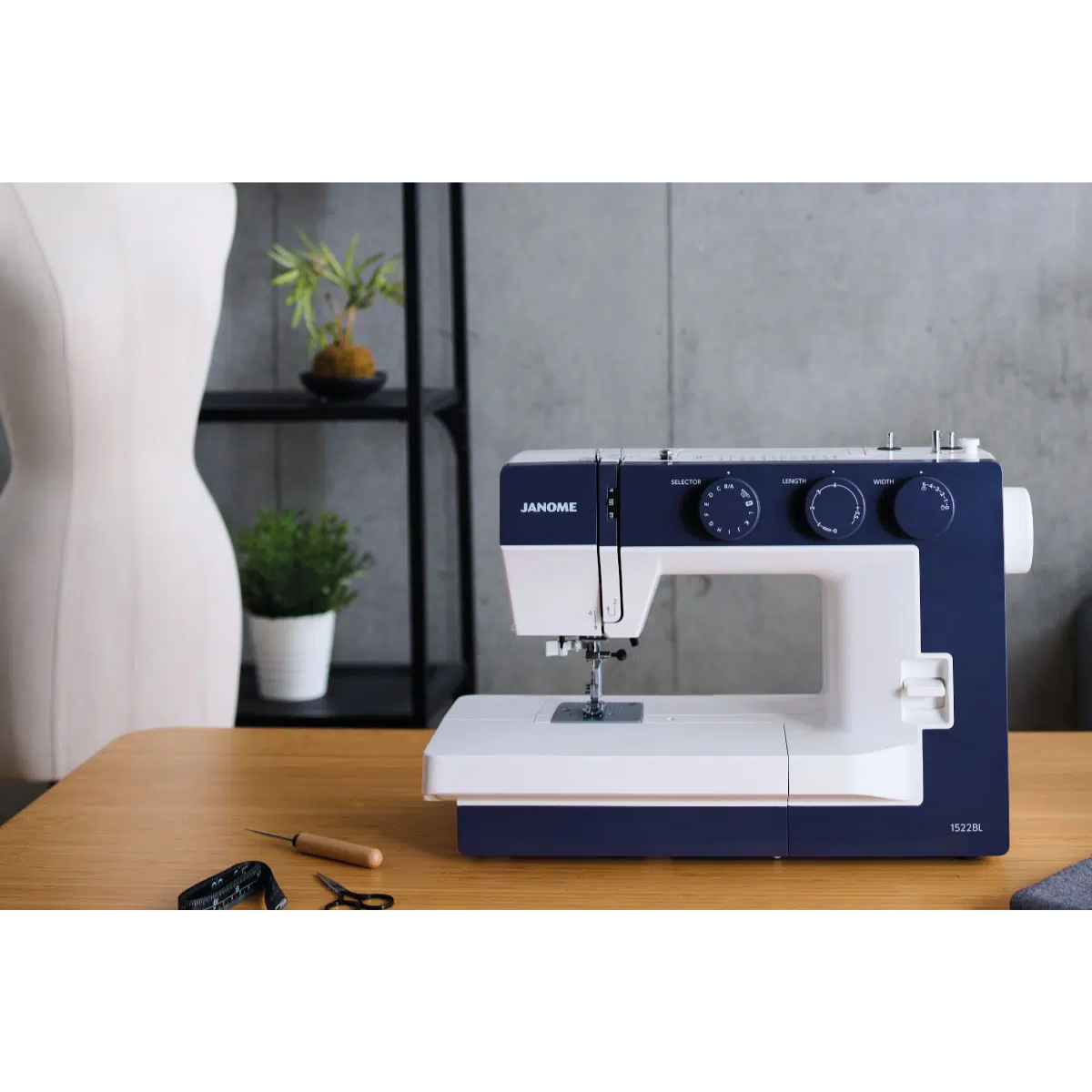 Janome 1522 Blu Macchina per cucire Meccanica
