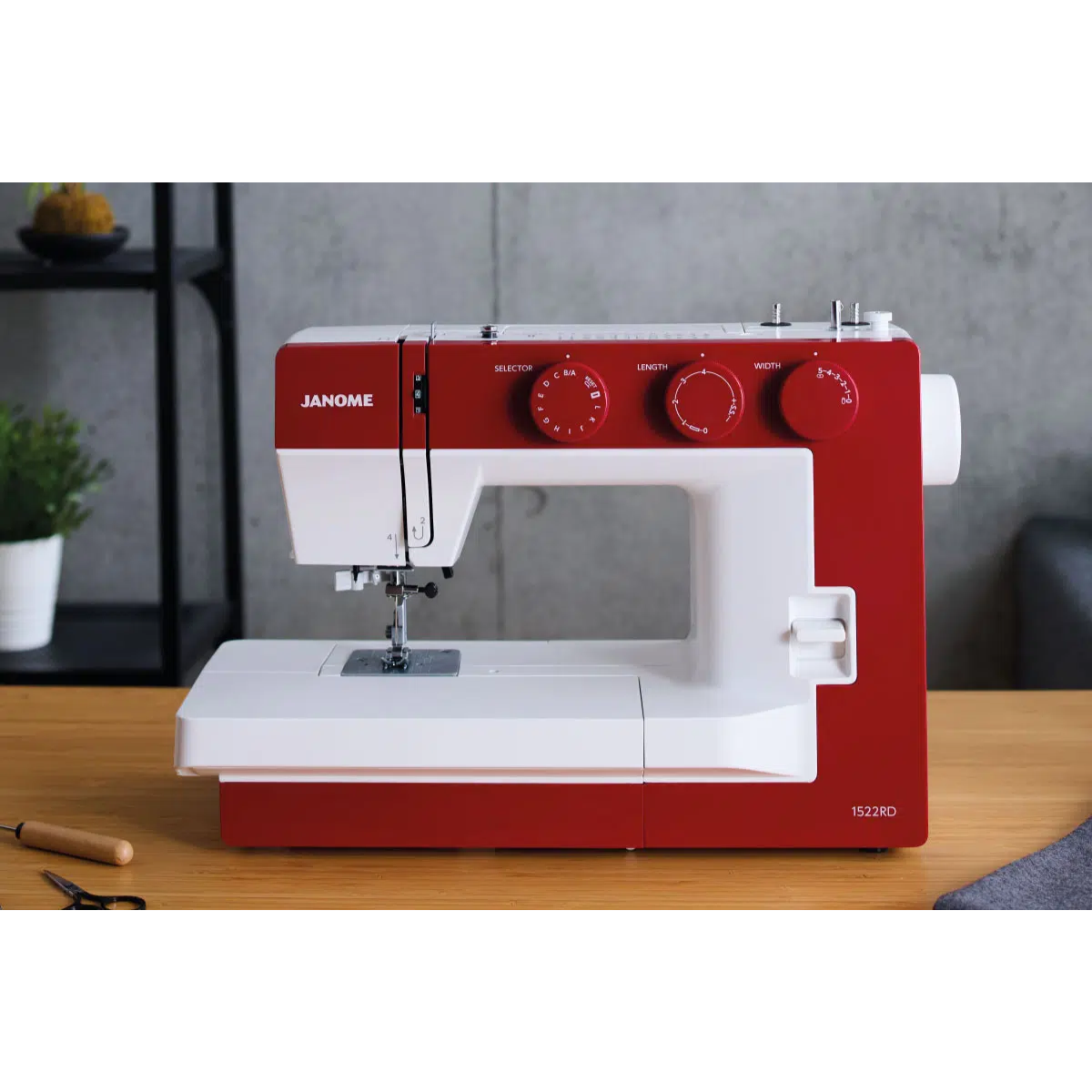 Janome 1522 Rosso Macchina per cucire Meccanica
