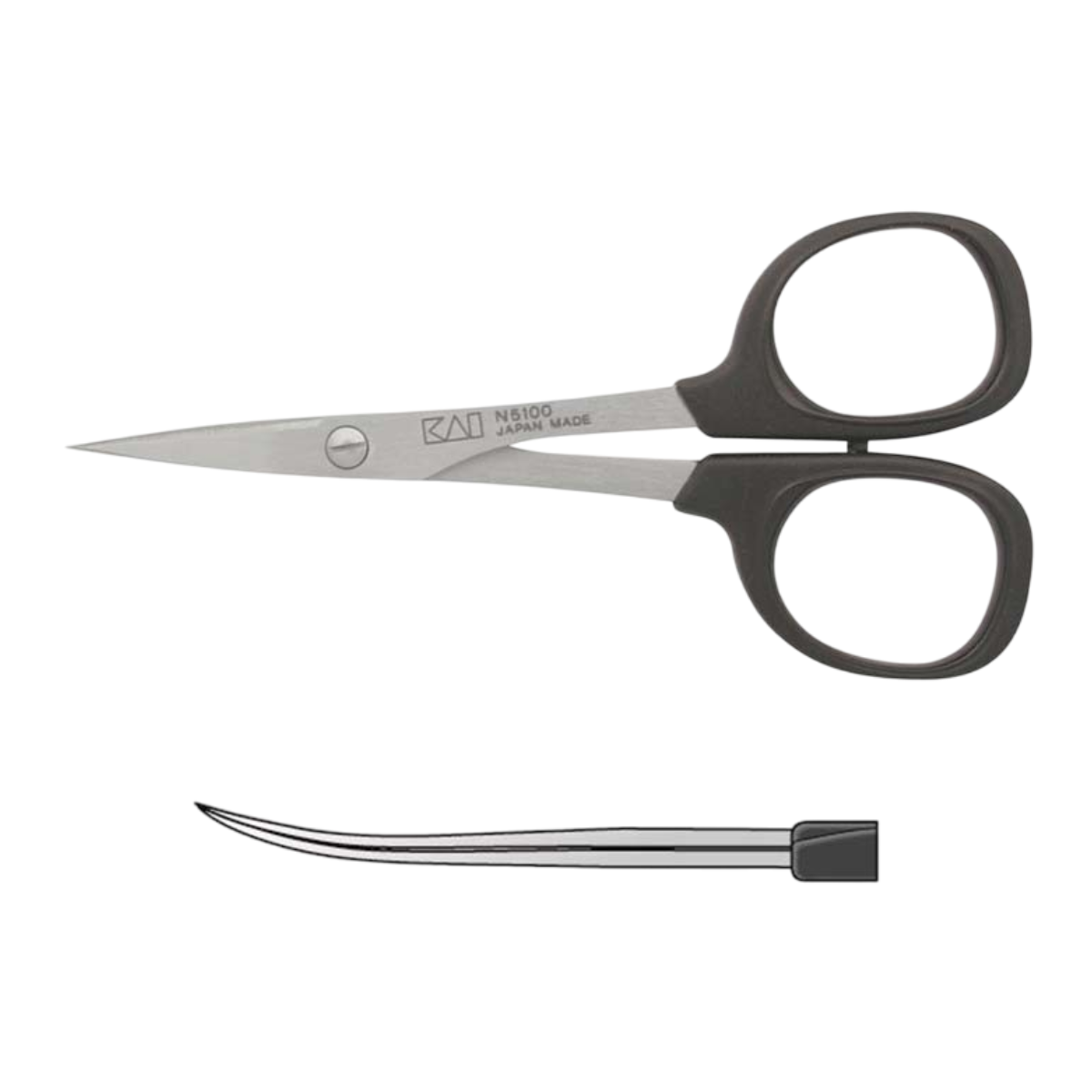 KAI Forbice Professionale 10,0 cm N5100-C Lame Curve