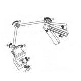 Lampada da Tavolo LED con Morsetto New Brain LED-98K – Braccio Flessibile