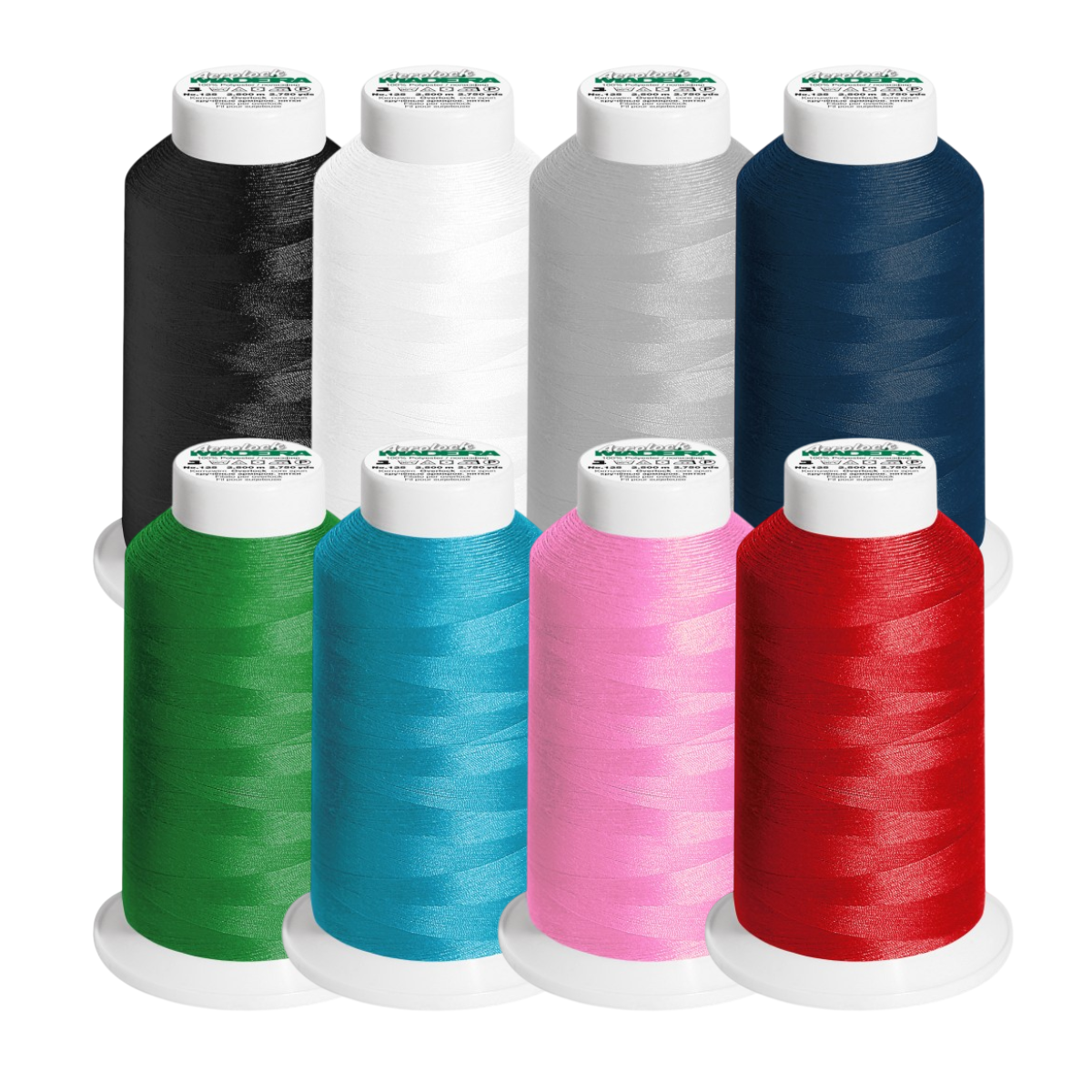 Madeira  Aerolock – Filato per Tagliacuci e Macchine da Cucire – 2500 mt – Titolo 125 - 18 Colori