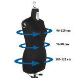 Manichino Busto Sartoriale regolabile taglia dalla 42-54 donna