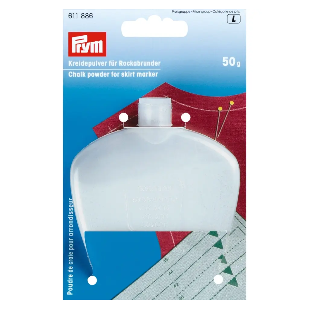 Prym Polvere di Gesso Bianca – Flaconcino da 50 g