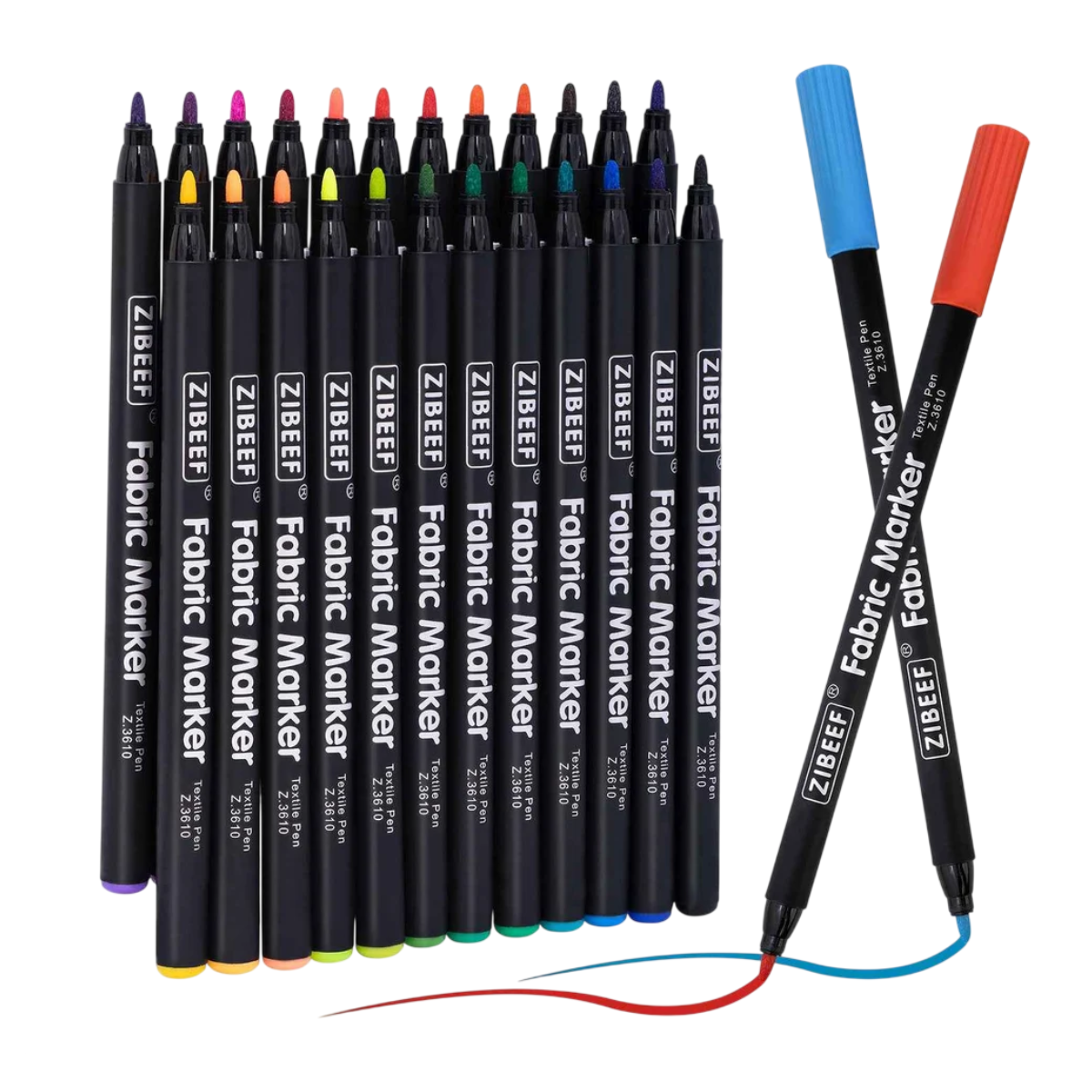 Pennarelli Permanenti per Tessuti – Set 24 Colori