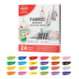 Pennarelli Permanenti per Tessuti – Set 24 Colori