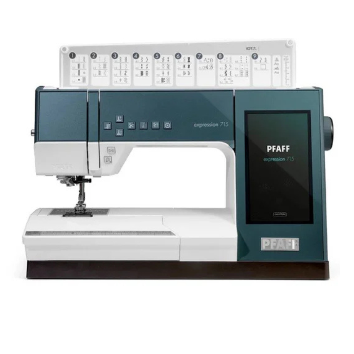 Pfaff Expression 715 Macchina per Cucire Elettronica - 5 anni di garanzia + OMAGGIO TROLLEY BORSA TRASPORTO PFAFF