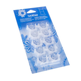 Spoline e clip fermafilo vuote Brother 11,5mm pz. 10