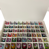 Box con 54 Bobine Isacord da 1000 mt - Kit Filati Isacord 40