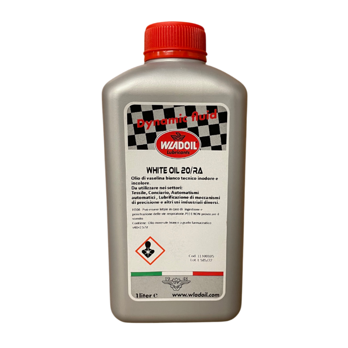 Olio Bianco Antiossidante Wladoil White Oil 20/RA – 1 Litro