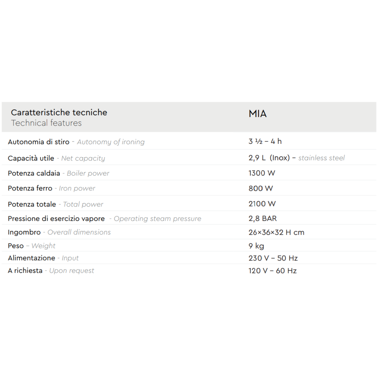 Battistella Vaporino Mia – Generatore di Vapore con Caldaia e Ferro da Stiro