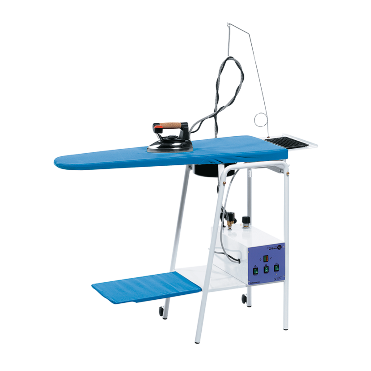 Battistella Tecnovapor Tavolo da stiro pieghevole, aspirante, soffiante, riscaldato, con caldaia da 2,2 L e ferro da stiro