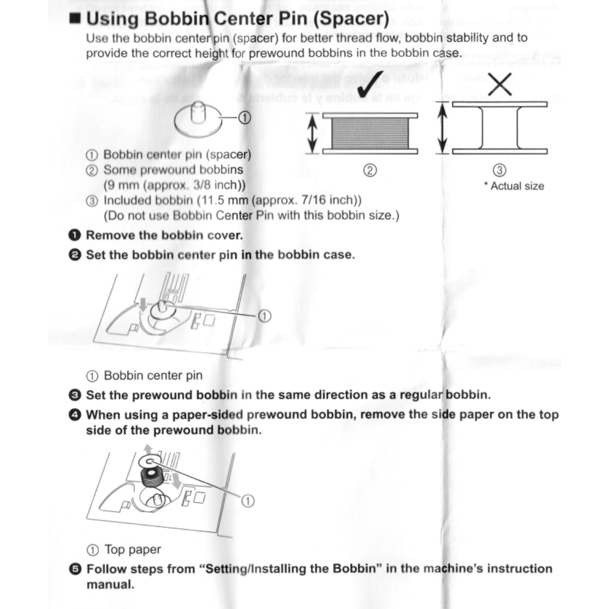 Brother Adattatore per Spoline Prebobinate