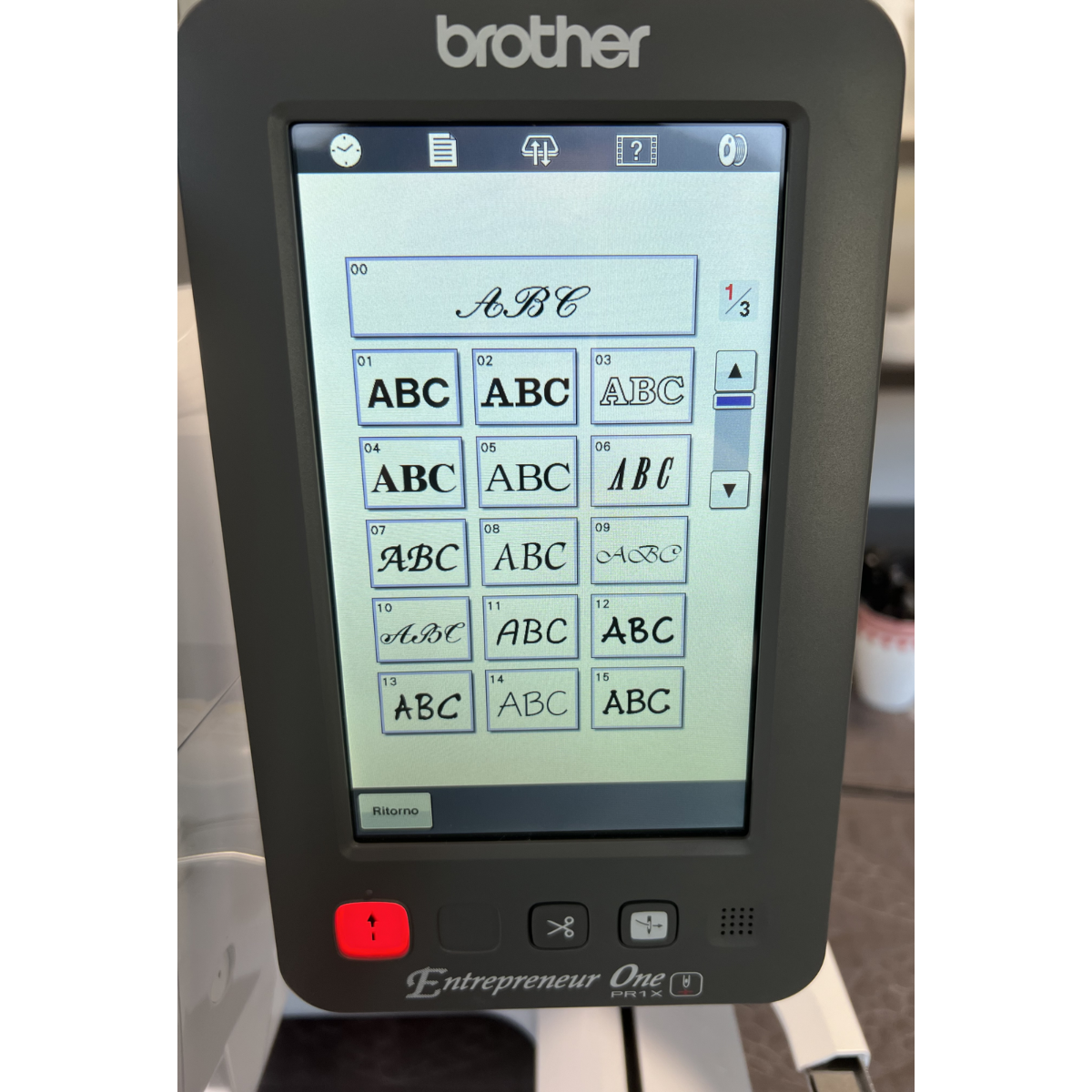 Macchina per ricamo Brother PR1 – Uso dimostrativo