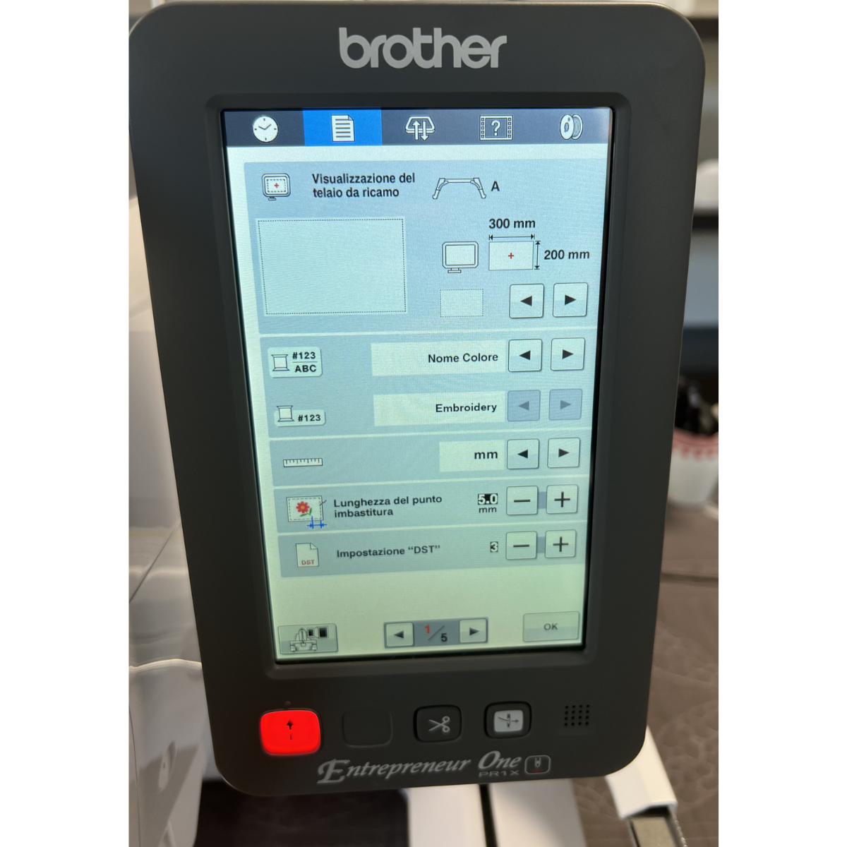 Macchina per ricamo Brother PR1 – Uso dimostrativo