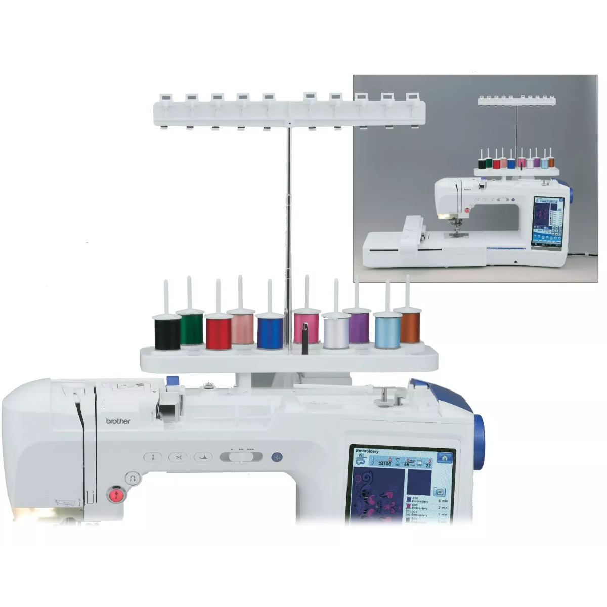 Supporto da 10 Coni Filo per Macchine Brother