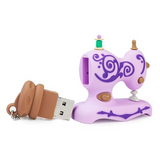 Chiavetta USB 4 GB a Forma di Macchina da Cucire Lilla