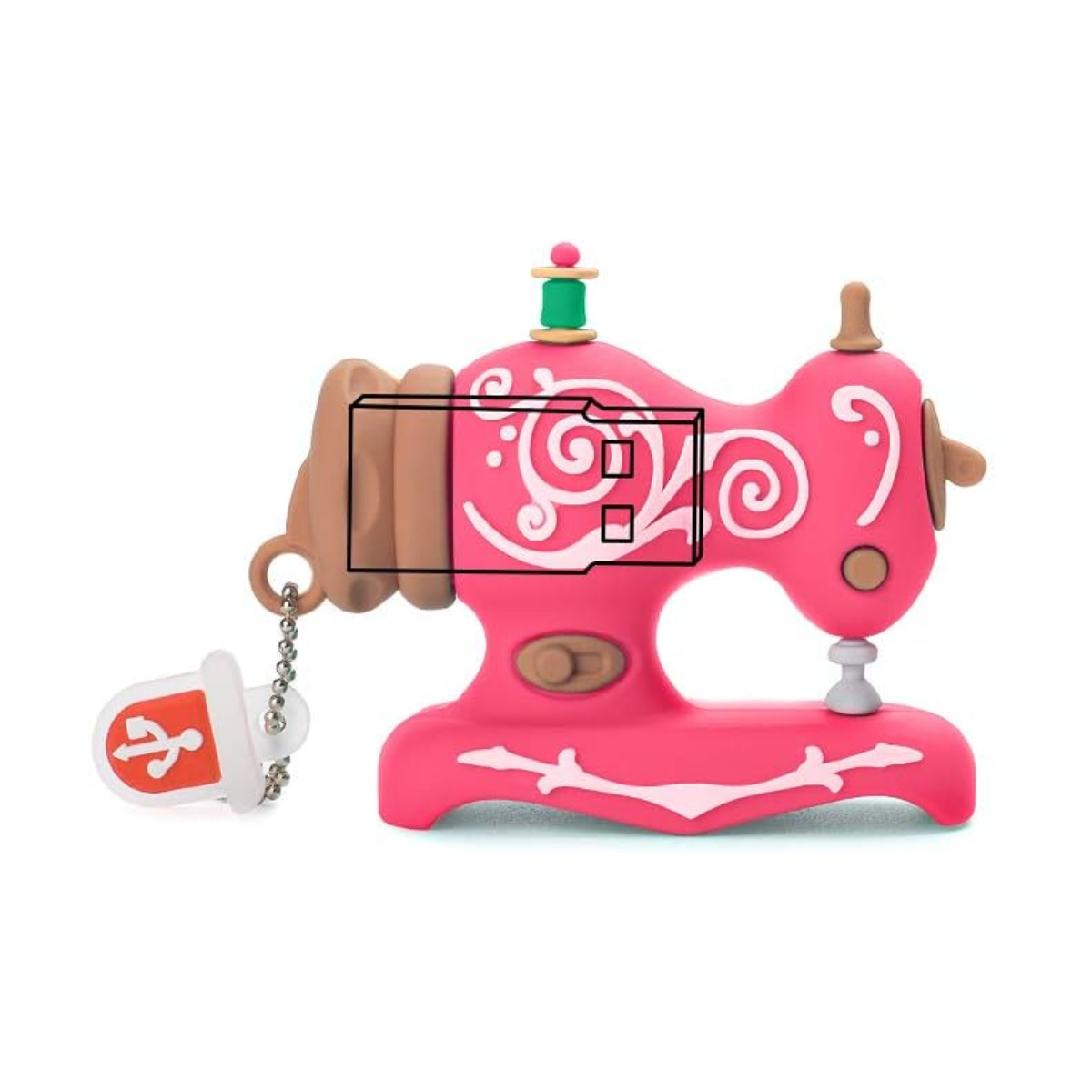 Chiavetta USB 4 GB a Forma di Macchina da Cucire Rosa