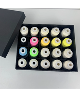Set 20 coni 1000mt da Ricamo Cambio Colore Effetto UV Glow (model1)