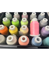 Set 20 coni 1000mt da Ricamo Cambio Colore Effetto Luminosi  Glow in the Dark (model2)