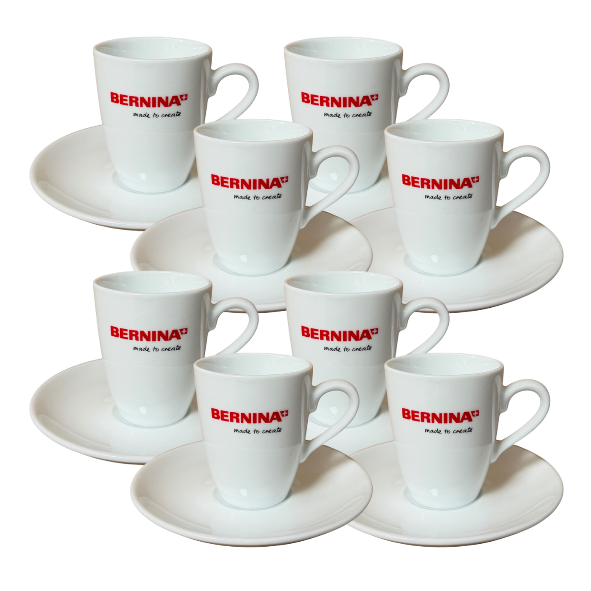 Kit Tazzine da Caffè Bernina – Set con Piattini