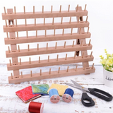 Porta Rocchetti Grande – Supporto per 60 Rocchetti di Filo (40 × 33 × 18 cm)
