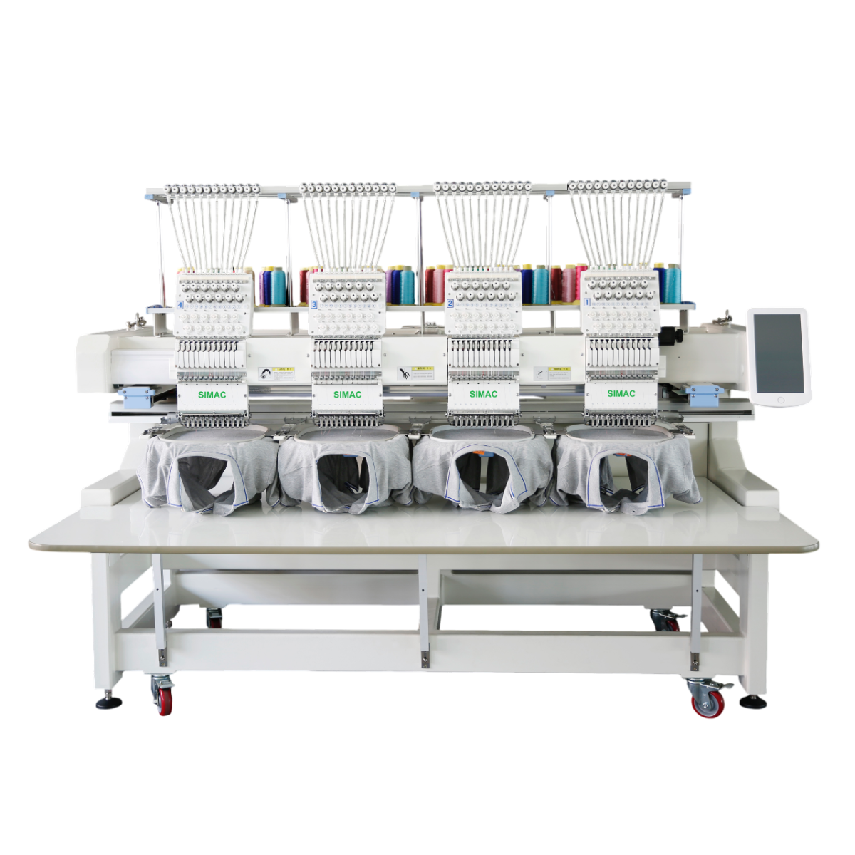 SIMAC 1204 Ricamatrice quattroteste Professionale  12+12+12+12 Aghi 40X45CM