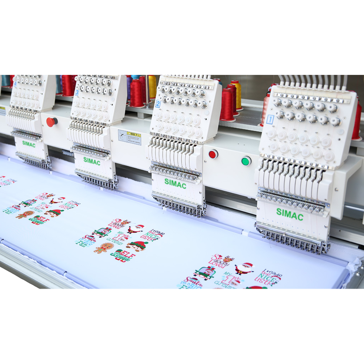 SIMAC 1206 Ricamatrice seiteste Professionale  12+12+12+12+12+12 Aghi 40X45CM