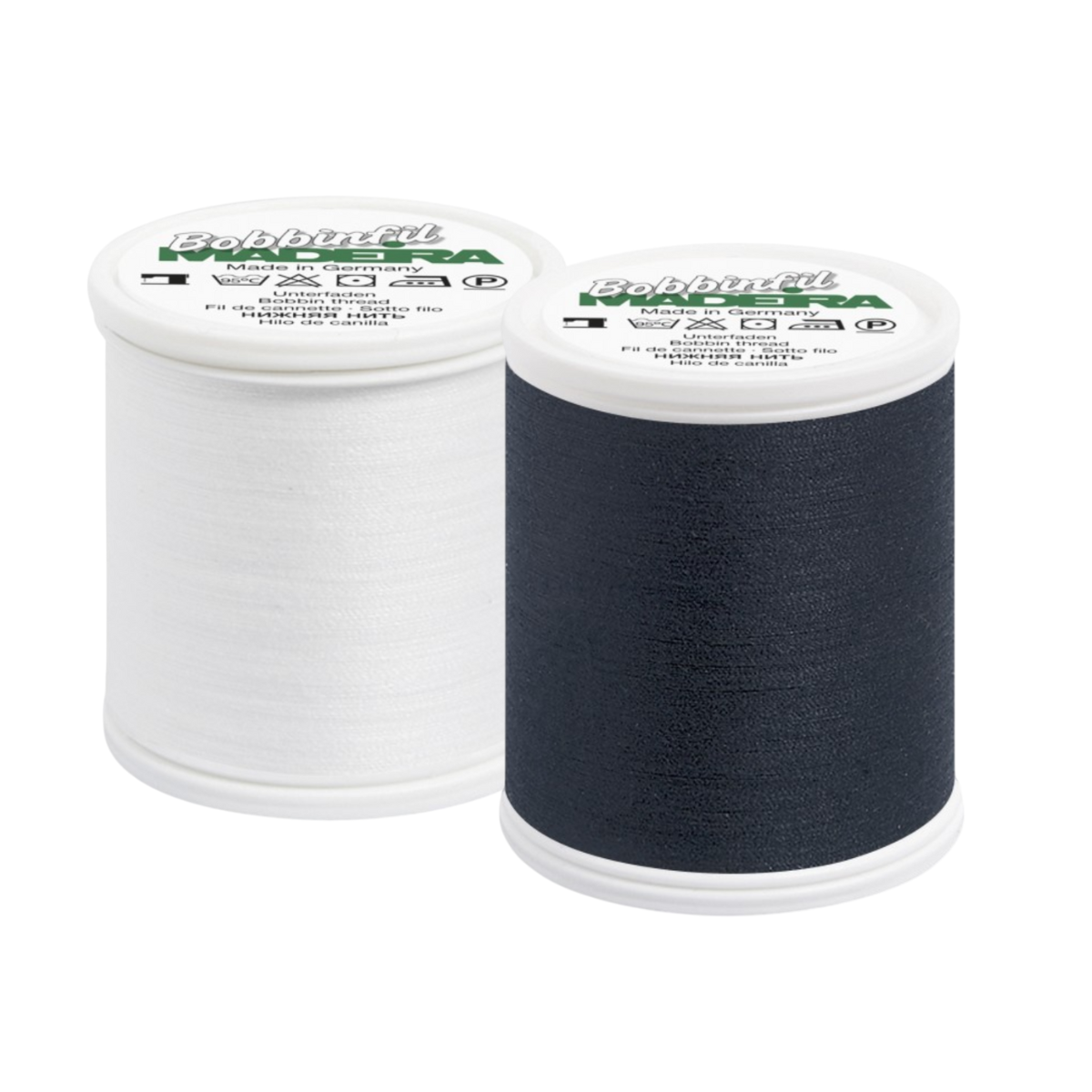 Madeira Bobbinfil – Filato per Spolina da 1.500 m - Bianco o Nero